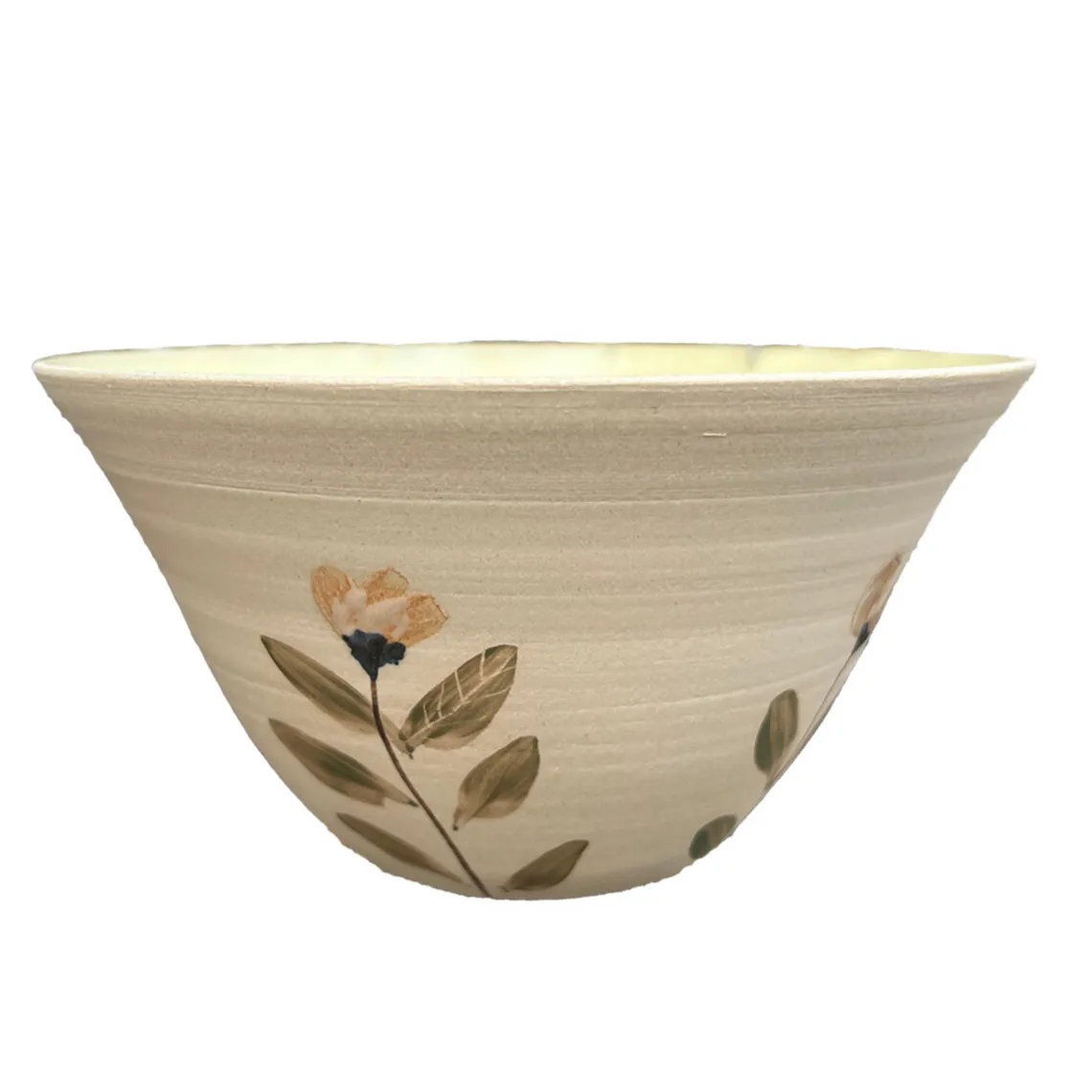 SKÅL 15X6 CM | GUL/MILD BLOMST