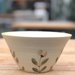 SKÅL 15X6 CM | GUL/MILD BLOMST