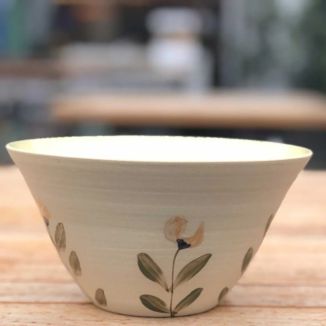 SKÅL 15X6 CM | GUL/MILD BLOMST