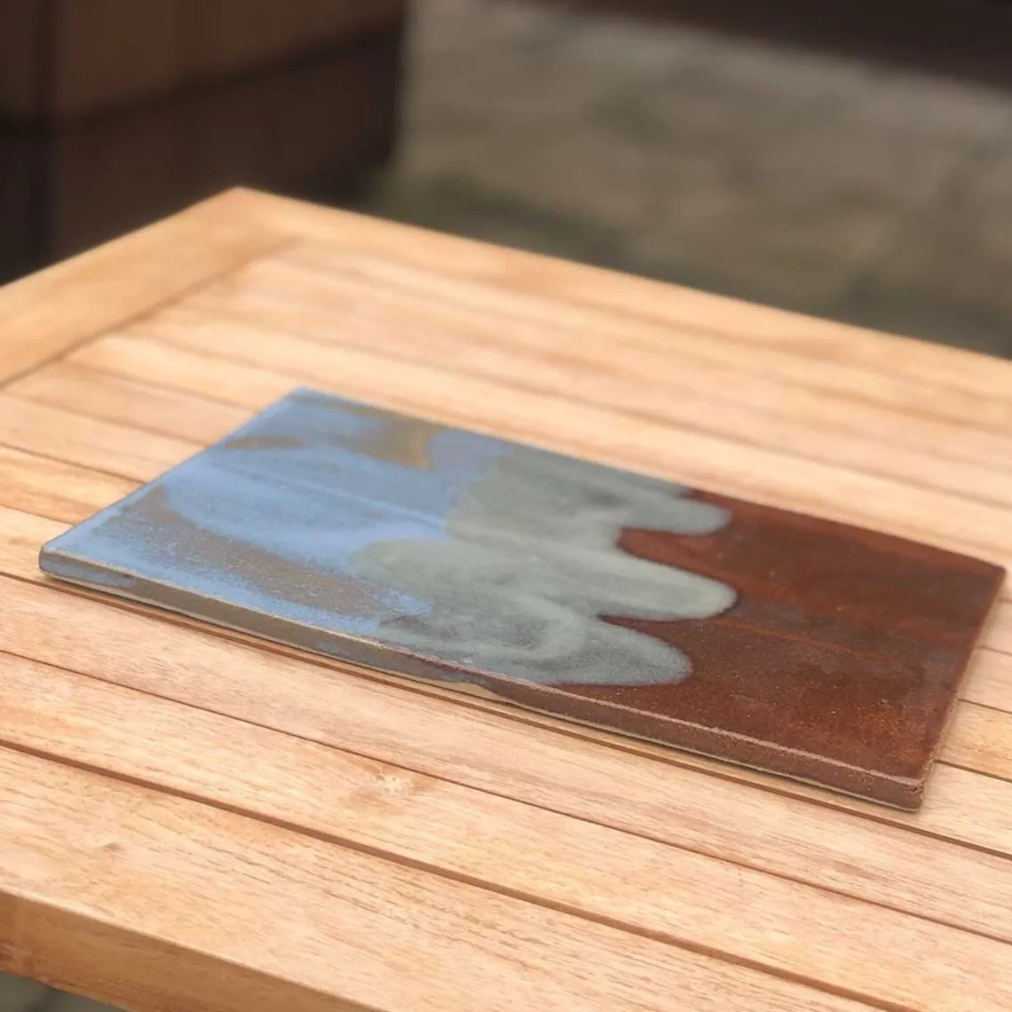 SKÆREBRÆT | BLÅ/BRUN