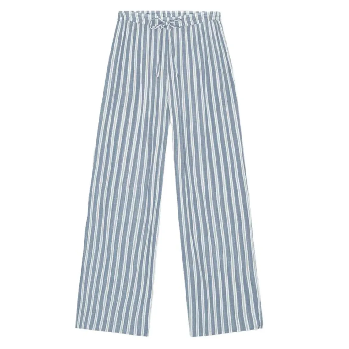 SLOW PANTS STRIPE | SEAA BLUE/ECRU