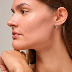 SMALL BALL HOOPS ØRERINGE | SØLV