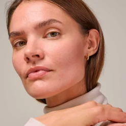 SMALL BALL HOOPS ØRERINGE | FORGYLDT