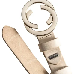 SMALT BÆLTE M/SMUKT SPÆNDE | SAND M/GULD