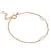 SOFIA ARMBÅND | FORGYLDT/WHITE & PEARLS