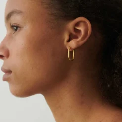 SOFT EDGE HUGGIE ØRERINGE | FORGYLDT