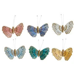 SOMMERFUGL M/CLIPS 10 CM | GUL