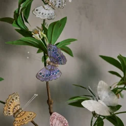 SOMMERFUGL M/CLIPS 10 CM | LYSEBLÅ