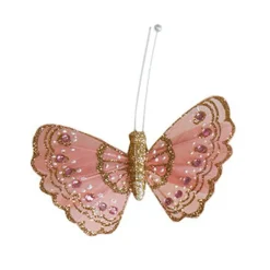 SOMMERFUGL M/CLIPS 10 CM | ROSA