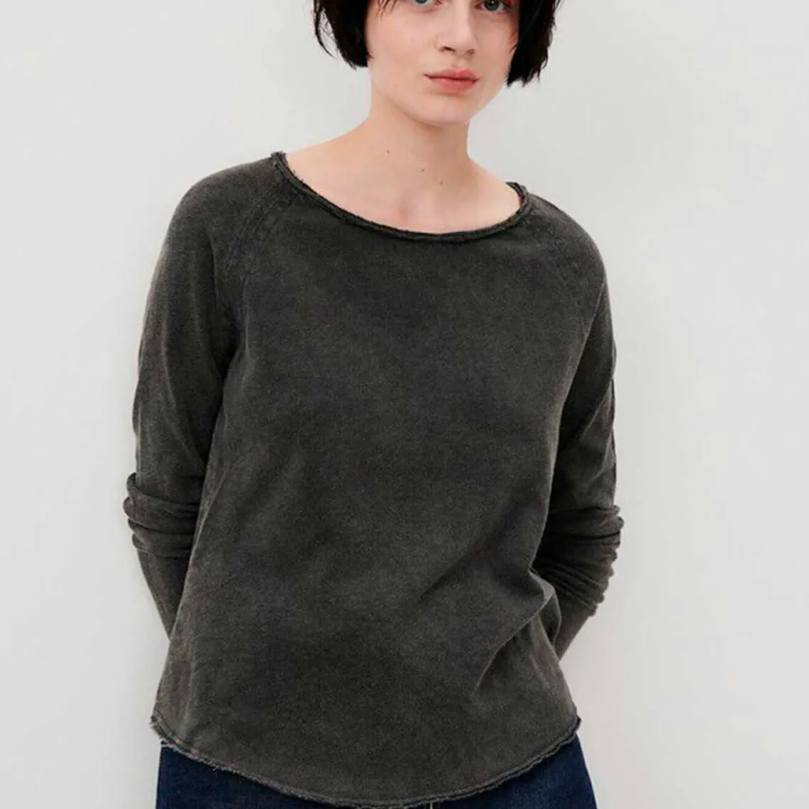 SONOMA LS T-SHIRT | SORT VINTAGE