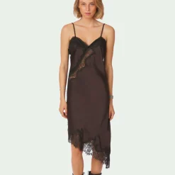 SORELLE LACE DRESS | DARK BROWN