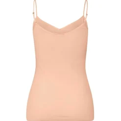 SPAGHETTI TOP I BOMULD | BEIGE