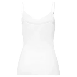 SPAGHETTI TOP I BOMULD | HVID