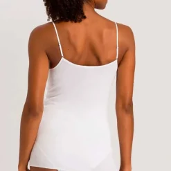 SPAGHETTI TOP I BOMULD | HVID