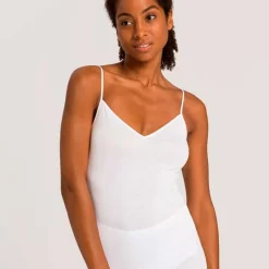 SPAGHETTI TOP I BOMULD | HVID