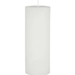 STEARINLYS - RUSTIK H18XØ6,8 CM | HVID