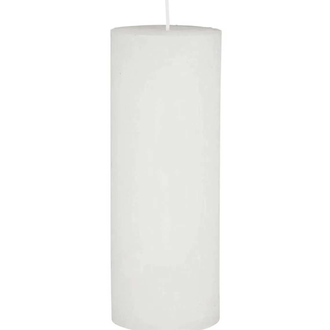 STEARINLYS - RUSTIK H18XØ6,8 CM | HVID