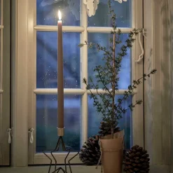 STJERNE STAGE METAL 11X17CM | ANTIQUE BLACK/GOLD