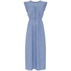 STOCKHOLM LANG KJOLE | MEDIUM BLUE STRIPE