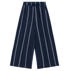STORIE STRIPE PANTS | DARK NAVY/WHITE