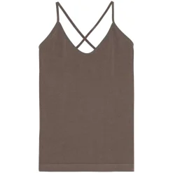 STRETCH TOP | STONE BROWN