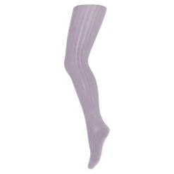 STRØMPEBUKSER COTTON RIB | LAVENDER SKY
