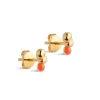 STUDS NARA FORGYLDT | LIGHT CORAL