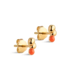 STUDS NARA FORGYLDT | LIGHT CORAL