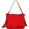 SUEDE FRAYA SMALL BAG | ADRENALINE RED
