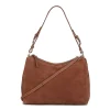 SUEDE GINNI MEDI BAG | BROWN TORTOISE SHELL