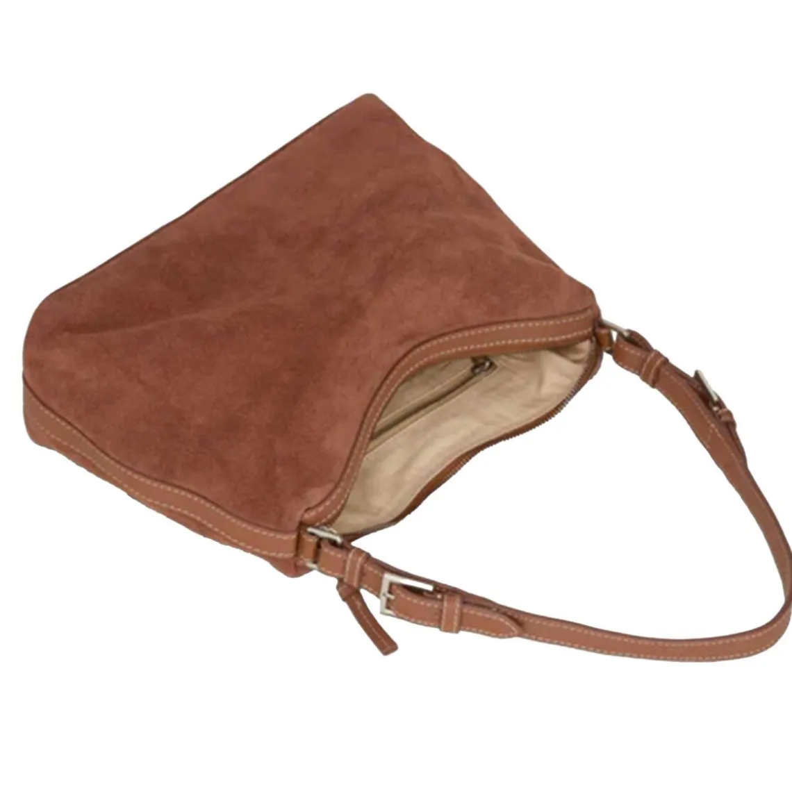 SUEDE GINNI MEDI BAG | BROWN TORTOISE SHELL