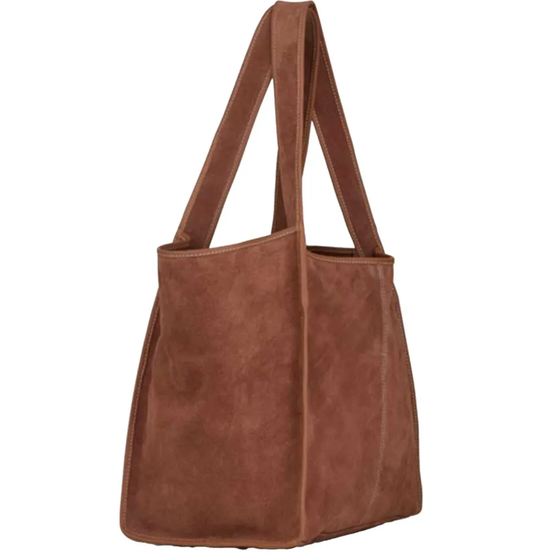 SUEDE LAUREL BAG | BROWN TORTOISE SHELL