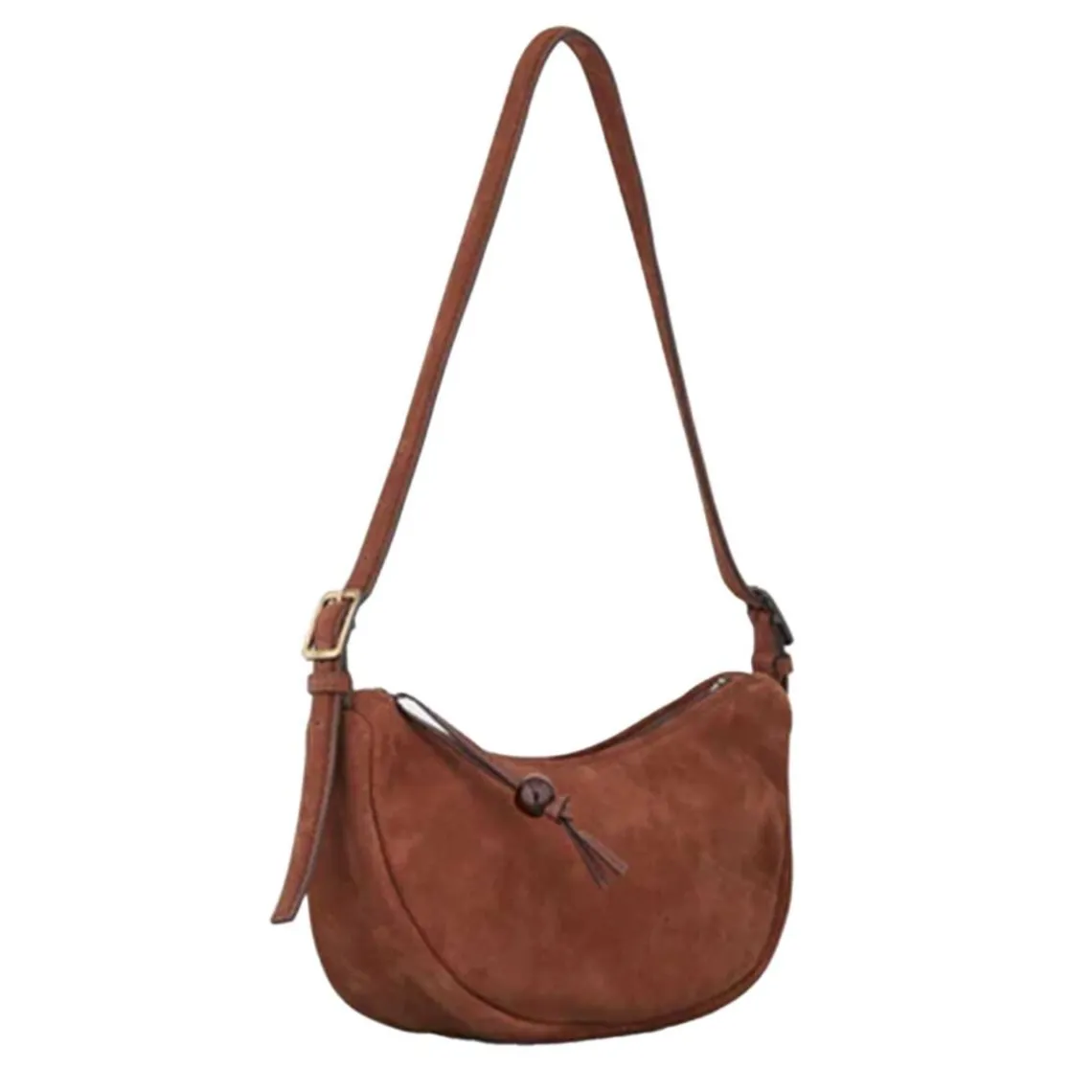 SUEDE VEG TACEY BAG | BROWN TORTOISE SHELL