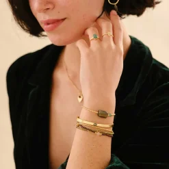 SURPRISE LABRADORITE AVENTURINE BRACELET