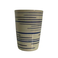 TALL CUP | BLUE PINSTRIPE