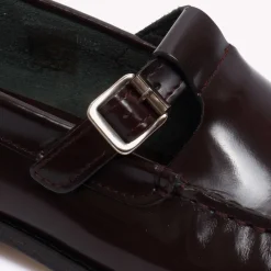 T-BAR LOAFER IN POLIDO LEATHER | BORDEAUX