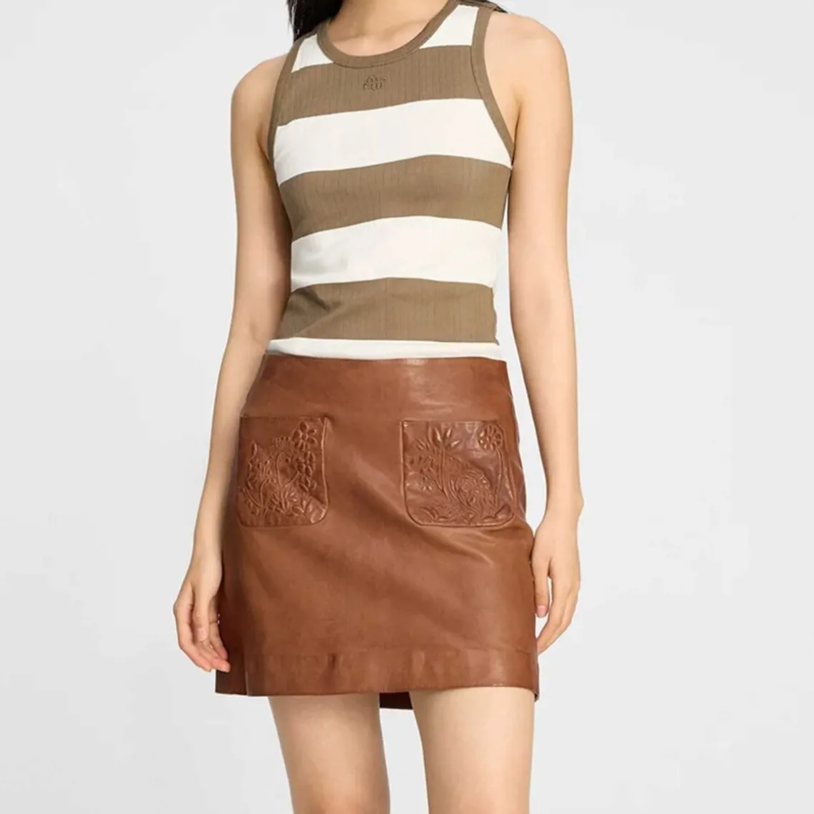 TEZZA TOP | STRIPE MOCCA