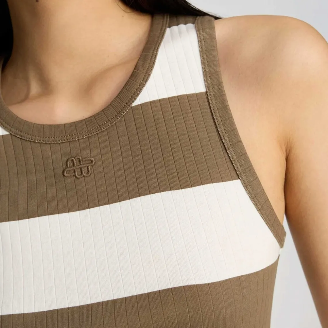 TEZZA TOP | STRIPE MOCCA