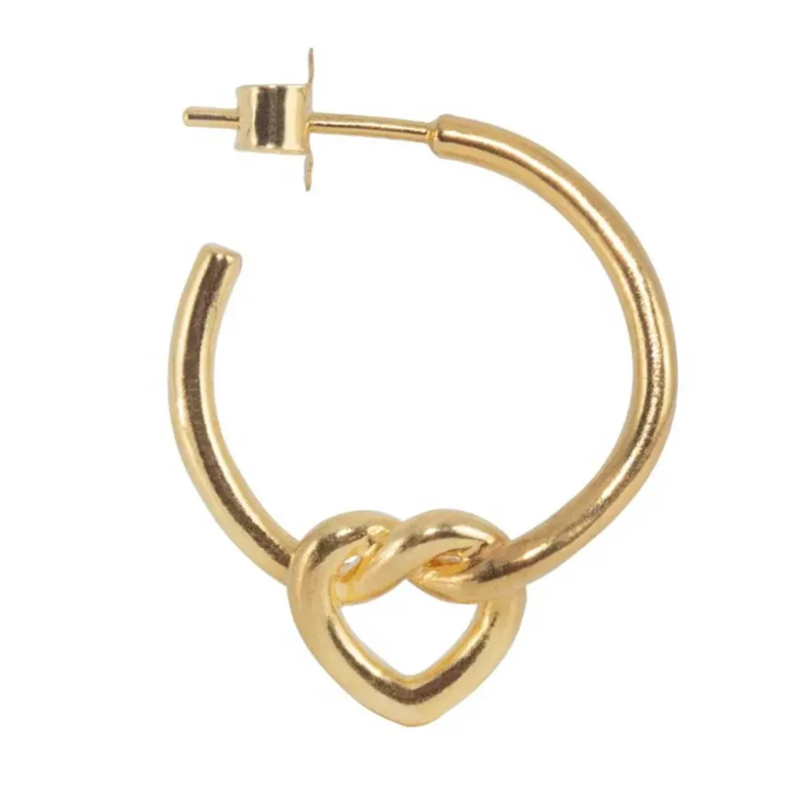 TIED HEART HOOP | FORGYLDT