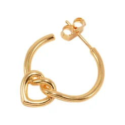 TIED HEART HOOP | FORGYLDT
