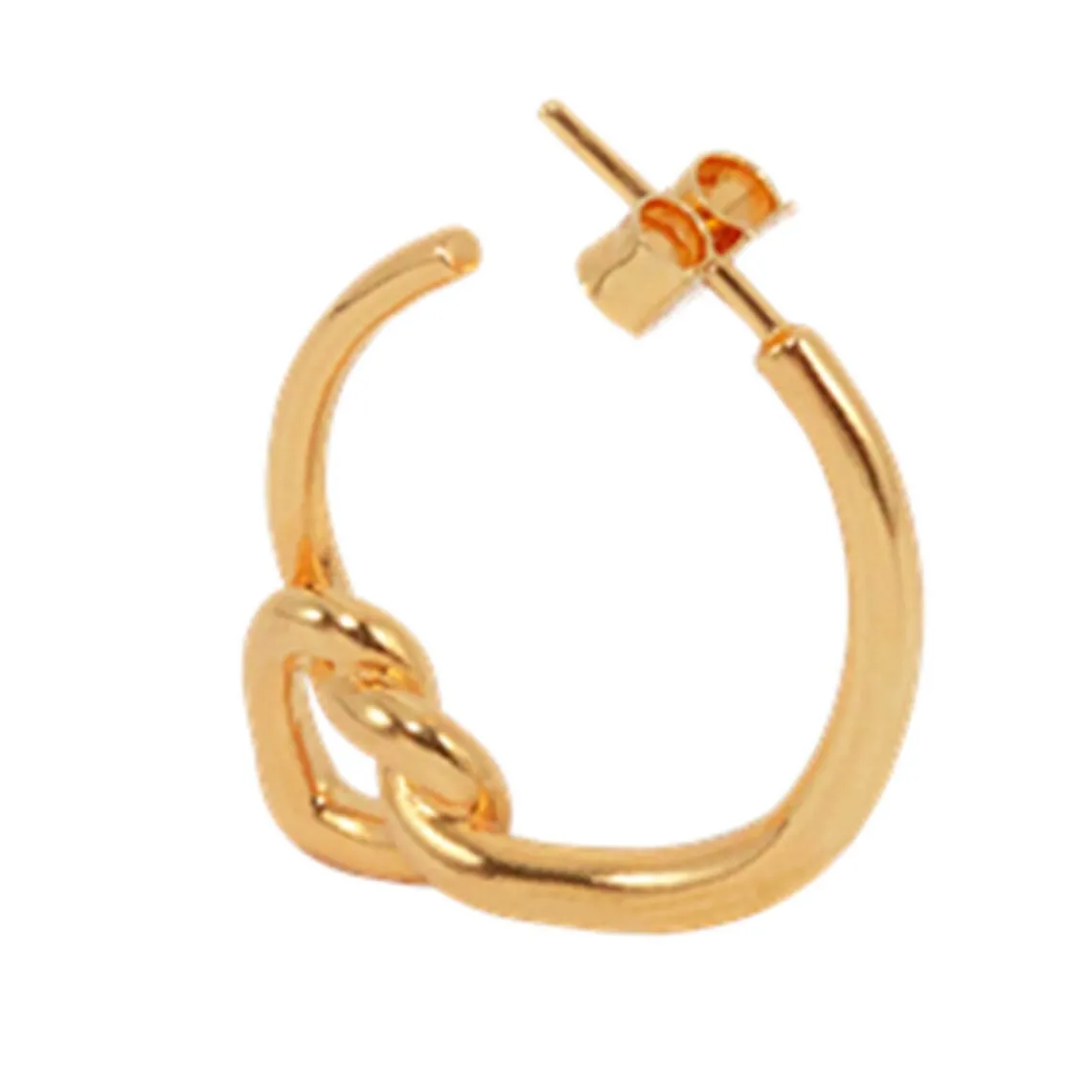 TIED HEART HOOP | FORGYLDT