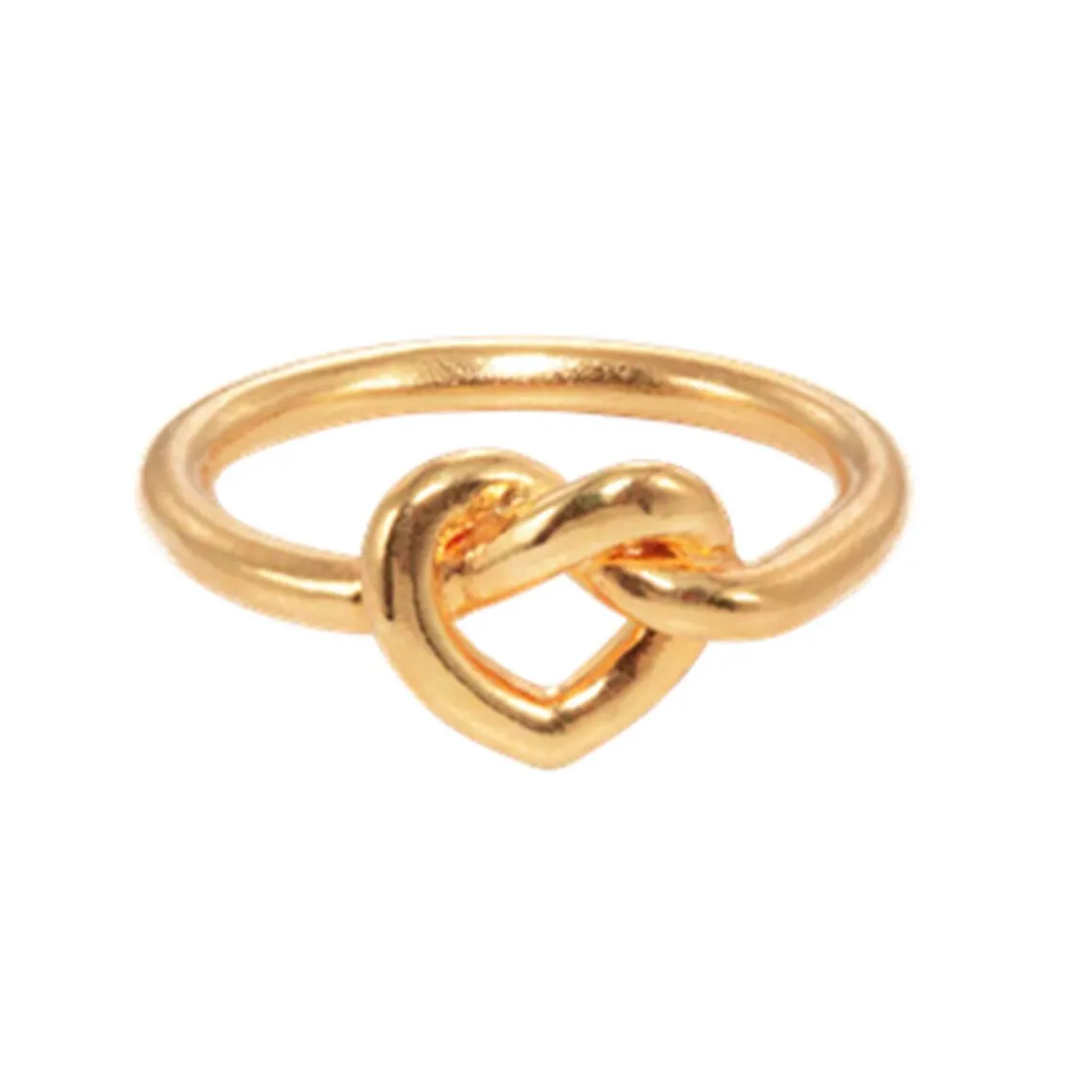 TIED HEART RING | FORGYLDT