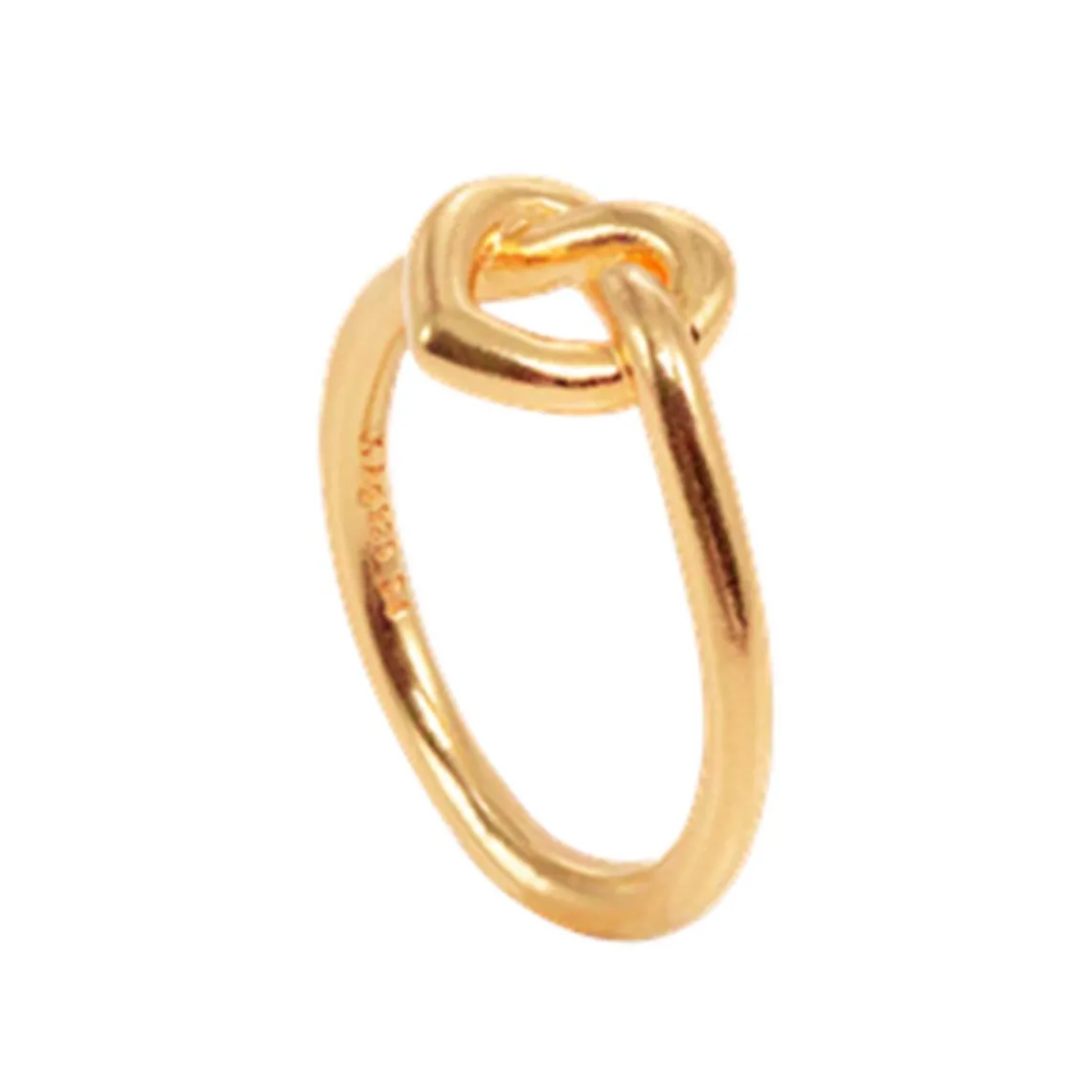 TIED HEART RING | FORGYLDT