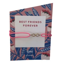 TIMI OF SWEDEN ARMBÅND | BFF M/PINK SNOR