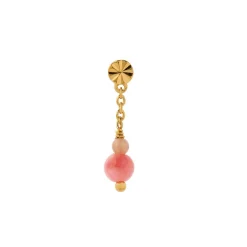 TRES PETIT ETOILE ØRERING M/CORAL - 1 STK. | FORGYLDT