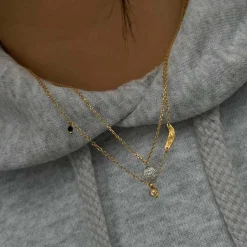 TRES PETIT VINTAGE SHELL HALSKÆDE | FORGYLDT