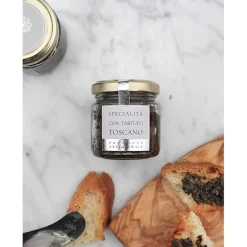 TRØFFELCREME LAVET PÅ SORTE SOMMER TRØFLER OG OLIVEN, 80GR