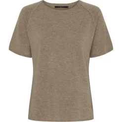 T-SHIRT I CASHMERE/MERINOULD | TAUPE MELANGE