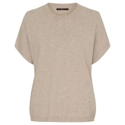 T-SHIRT I CASHMERE/MERINOULD | CREAM MELANGE