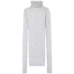 T-SHIRT MED RULLEKRAVE | GRÅ MELANGE